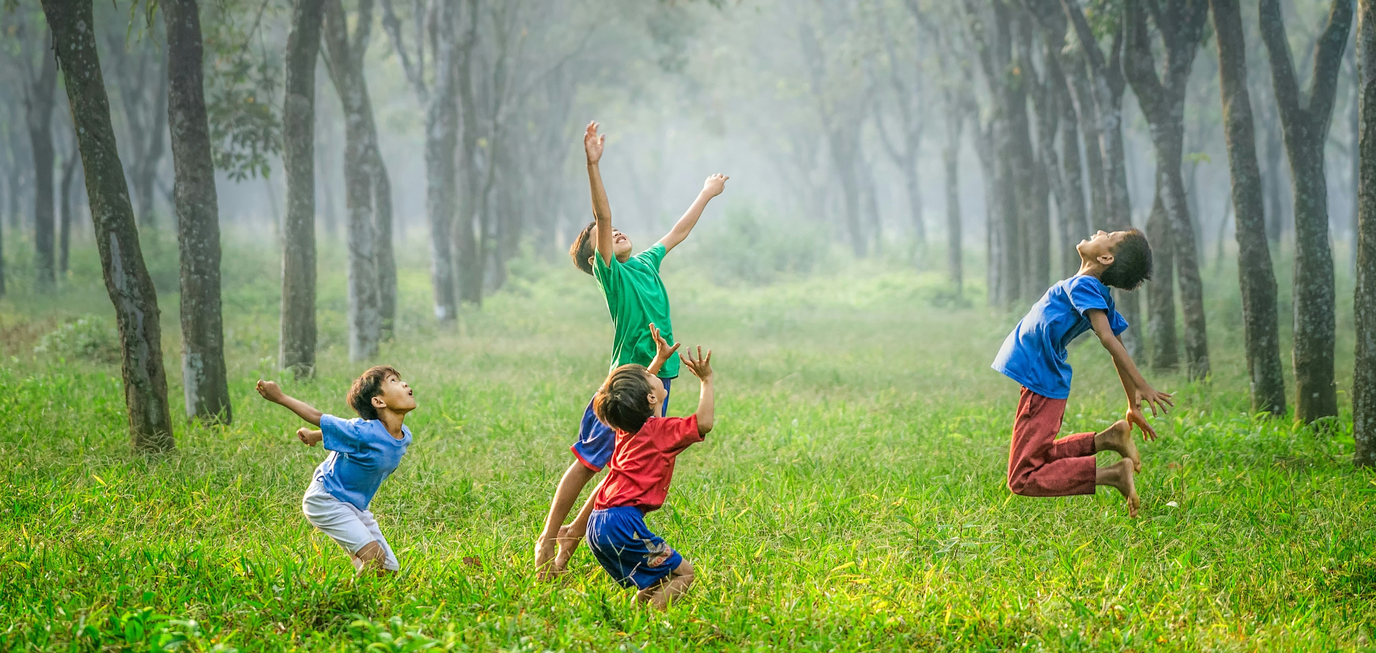 Children playing outdoors